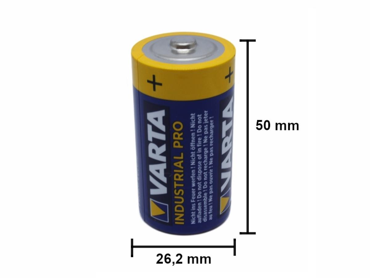 LR14 Baby AlMn Batterie Varta Industrial Pro 1,5 Volt 7800 mAh Ni-MH